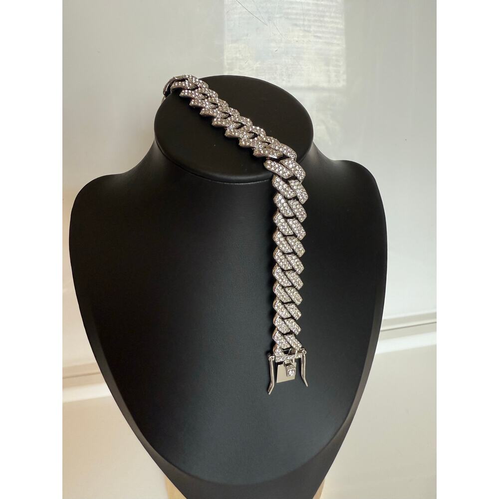 Iced out fashion bracelet 8 inches 13 mm